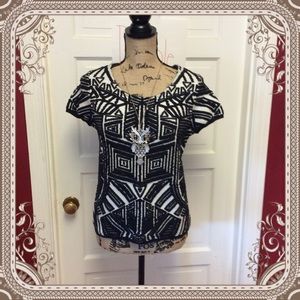 Anthropologie moth short sleeve sweater